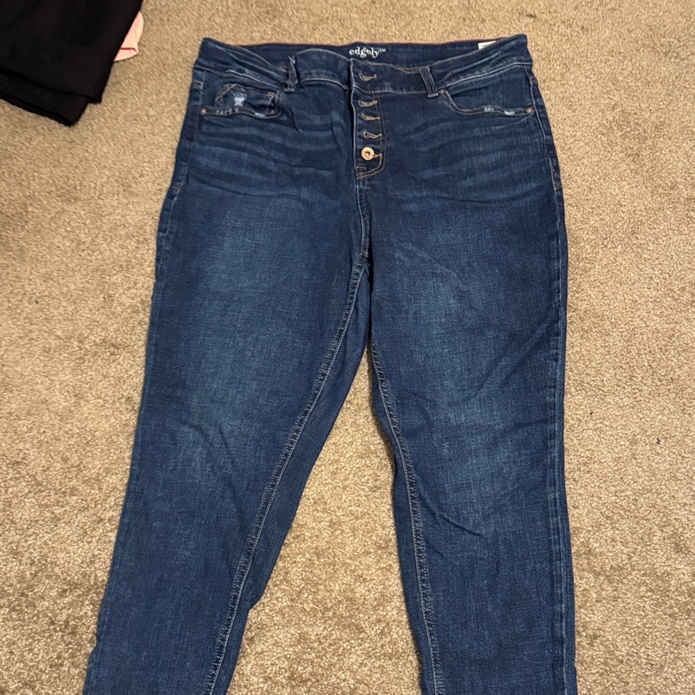 Elegant High Rise Blue Women's Jeans